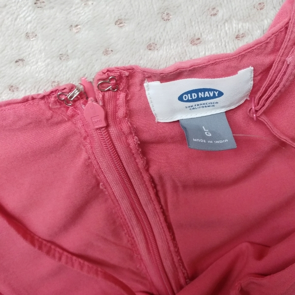 Old Navy Coral Fit & Flare Cami Dress size L - Picture 8 of 9